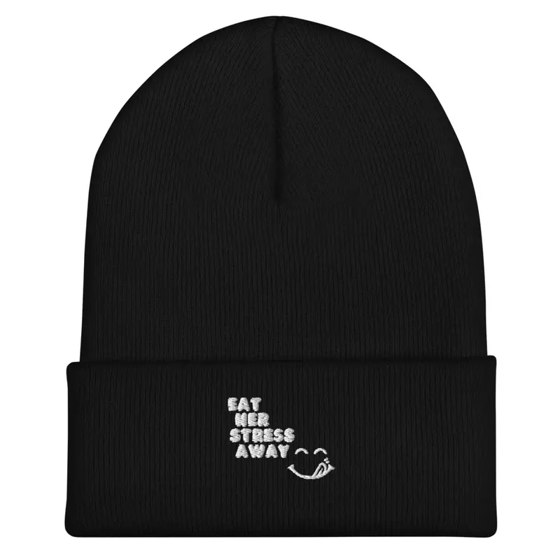 eat her stress away beanie 